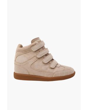 Vera Collection Baskets Montantes Sneakers Compensées À Multi Brides Scratch - Neutre