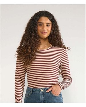 Numph T-Shirt Numph Nurixie Fig - Rouge