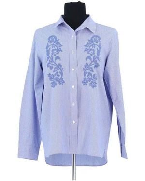 Gerard Darel Chemise Chemise En Coton Bleue