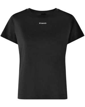 Pinko T-shirt T-shirt noir basique rose