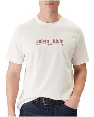 Calvin Klein T-Shirt Korte Mouw - Wit