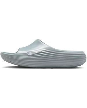 Nike Claquettes ReactX Rejuven8 Spruce Wolf Grey - Bleu