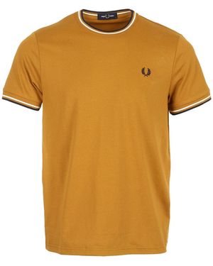 Fred Perry T-shirt Twin Tipped T-Shirt - Jaune