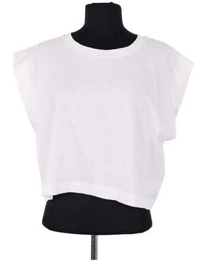 Vanessa Bruno Debardeur T-shirt court blanc