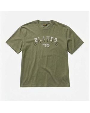 Blauer T-shirt Selkirk - Vert