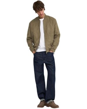 Only & Sons Veste Onslucas Fake Suede Bomber Otw Noos 22027463 - Bleu