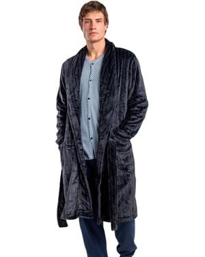 Admas Polaire Robe De Chambre Everlane - Bleu