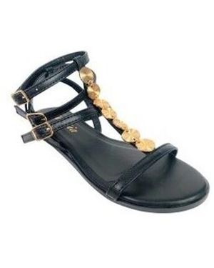 Isteria Chaussures Sandale Noire Pour Femme 25091 - Bleu
