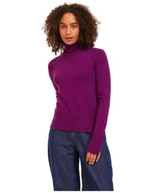 JJXX Pull Noos Ava L/S Roll Neck - Violet