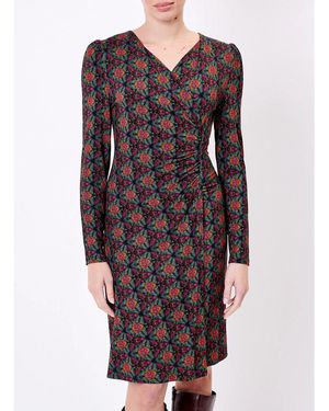 Robe « La Fiancée Du Mékong » Taille S Caftan Floral – Neuve Avec étiquettes, Coton, Manches Trois-quarts