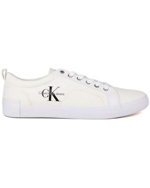 Calvin Klein Baskets New Vulcanized Laceu - Blanc