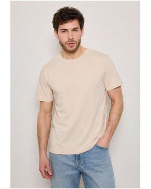Kebello T-shirt T-Shirt H, Beige - Blanc