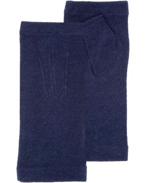Isotoner Gants Mitaines laine Marine - Bleu