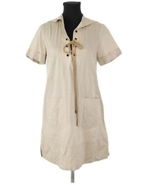 Marc Jacobs Robe courte Robe en coton beige - Neutre