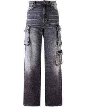 People Jeans Jeans Cargo 'Jenna' Per Donna - Blu