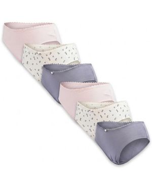 Ozabi Culottes & slips Pack de Culottes Coton – Lot de 6 8253YX6 - Gris