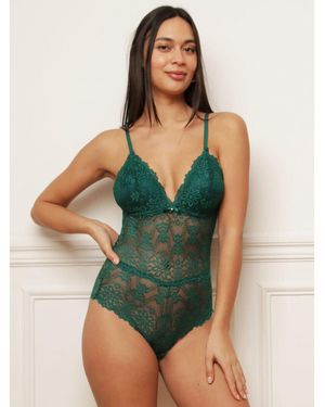 La Modeuse Maillots De Corps Bodys Pour Femme - Vert