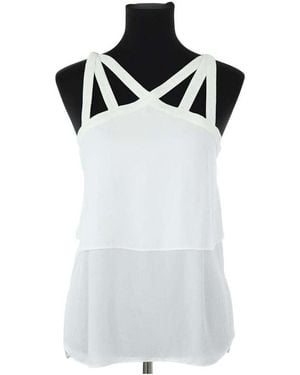 BCBGMAXAZRIA Blouses Top Sans Manche Blancs