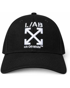 Off-White c/o Virgil Abloh Chapeau Casquette De Baseball Blanc Casé L/Ab Blanc - Noir
