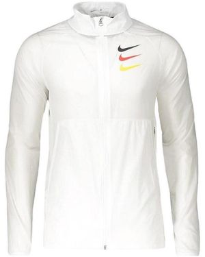 Nike Blouson Veste Dry Academy AWF léger et respirant - Blanc