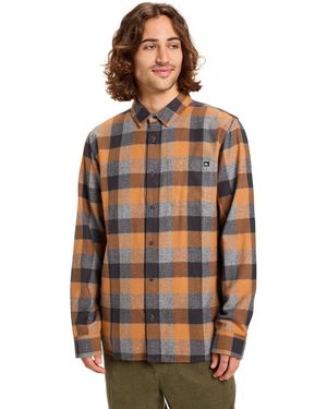 Quiksilver Chemise Motherfly Plaid - Marron