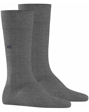 Burlington Chaussettes Chaussettes Paquet de 2 DUBLIN SO - Gris