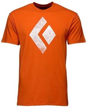 Black Diamond Chemise M Ss Chalked Up Tee - Orange