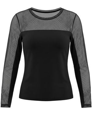 Freeman T.porter Langarmshirt Timene Plain - Schwarz