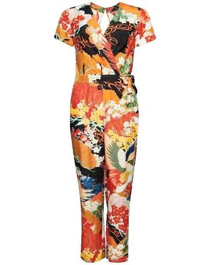 Superdry Combinaisons Woven Jumpsuit Vintage - Orange