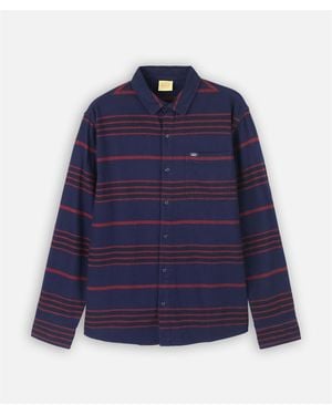 Oxbow Chemise Chemise manches longues flanelle brossée WILD - Bleu