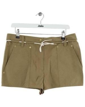 KENZO Short Short en coton marron - Vert