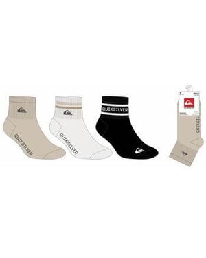 Quiksilver Chaussettes - Lot de 3 paires de chaussette - tricolore - Noir