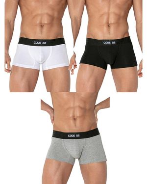 Code 22 Boxers Pak X3 Boxershorts Basic Code22 - Zwart