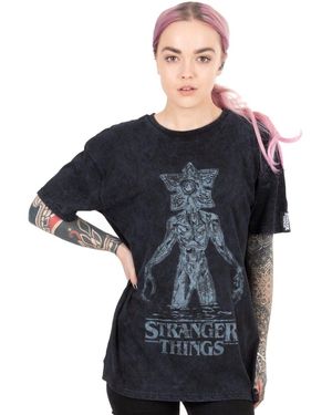 Stranger Things T-Shirt Demogorgon T-Shirt À Manches Courtes - Noir