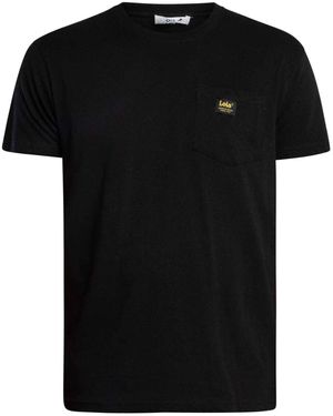 Lois T-Shirt Korte Mouw Teco Borstzak T-Shirt - Zwart