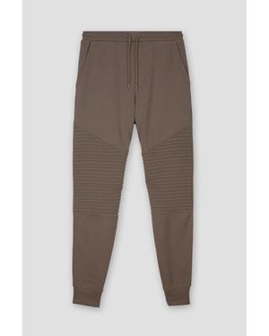 Enorsia Jogging Jogging Plissé Uni À Cordon De Serrage - Marron