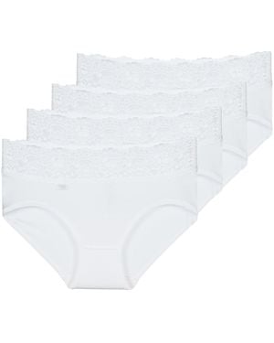 Sloggi Culotte E Slip Romance X 4 - Bianco