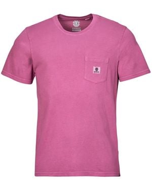 Element T-Shirt Basic Pocket Pigment Ss - Rosa