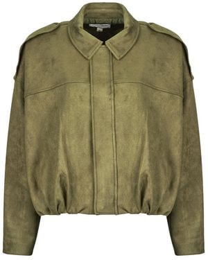 ONLY Windjack Onlmoon-Stina Faux Suede Bomber - Groen
