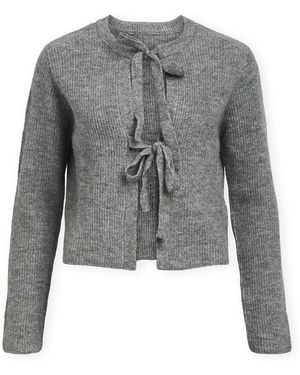 Object Gilet Noos Parvi Cardigan - Gris