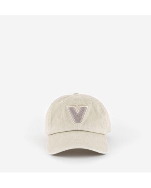 V Things Casquette VICTORIA THINGS CASQUETTE COTON DÉLAVÉ BRODERIE 9226020 - Blanc