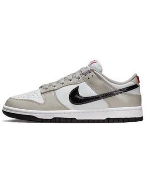Nike Baskets basses Dunk Low Light Iron Ore Black - Blanc