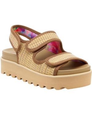 Rocket Dog Sandales Compensées Balmy Raffia - Marron
