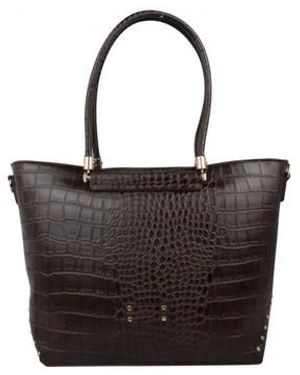 Fuchsia Cabas Sac cabas Floride effet croco - Marron - Multicolore