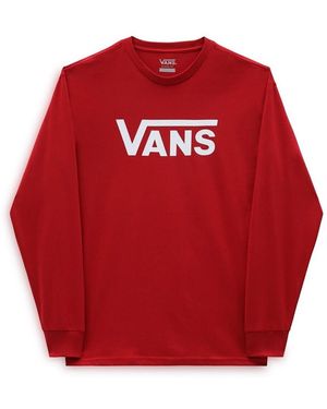Vans T-shirt Mn Classic Ls - Rouge