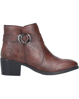 Rieker Bottines Bottine À Zip - Marron