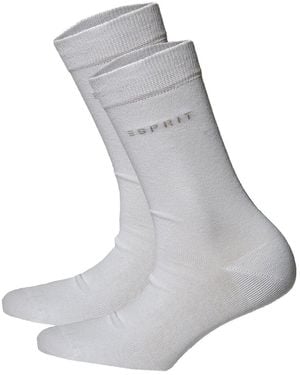 Esprit Chaussettes Chaussettes Paquet de 2 - Gris