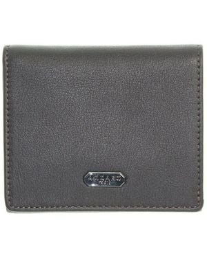 Azzaro Portefeuille Porte-monnaie cuir ref_44631 marron fonce 9.5*8.5*2