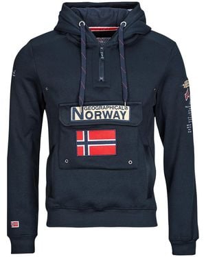 GEOGRAPHICAL NORWAY Felpe Con Cappuccio Gymclass - Blu