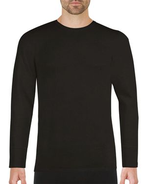 EMINENCE Tee shirt col rond manches longues homme Ligne Chaude hommes T-shirt en Noir